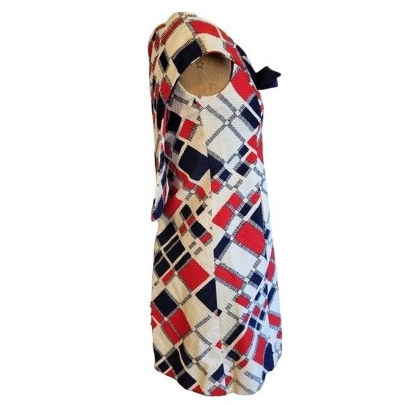 Mam'selle by Betty Carol Stunning Mod Sailor Funky Patriotic Vintage Dress - Picture 5 of 16